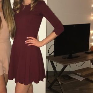 Lulus burgundy dress